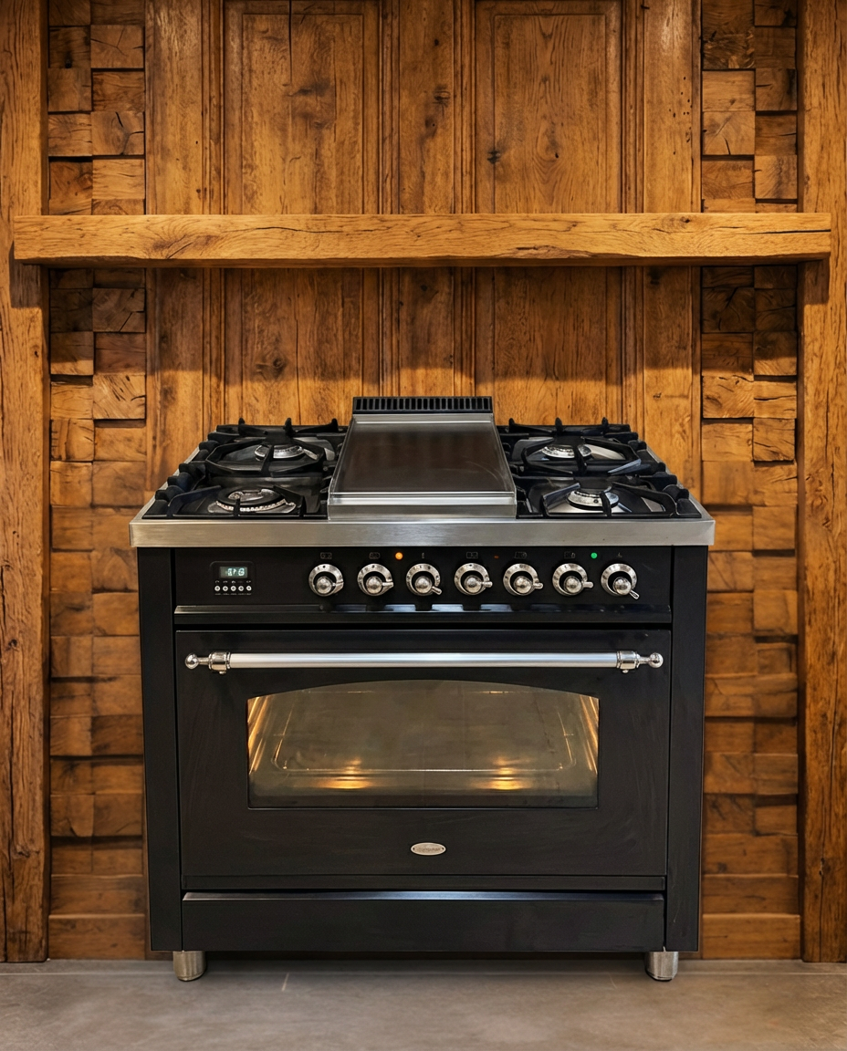 Boretti Gasfornuis · 90cm · 5 Pits + Bakplaat · Enkele Oven in meerdere kleuren