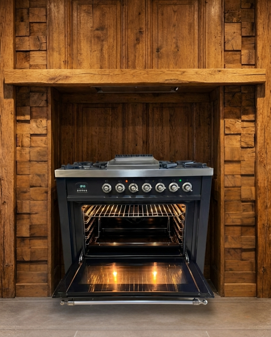 Boretti Gasfornuis · 90cm · 5 Pits + Bakplaat · Enkele Oven in meerdere kleuren