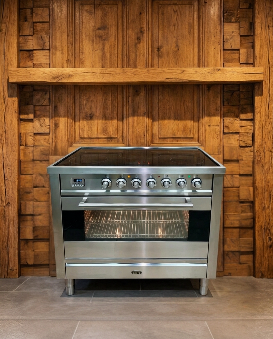 Boretti Inductie Fornuis · 90cm · 5 Zones - Volledig RVS