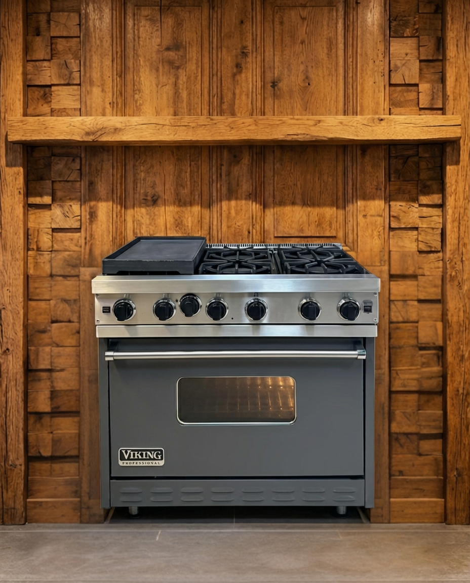 Viking Professional · Gas · 6-pits · Gasoven · RVS / Antraciet · 91cm