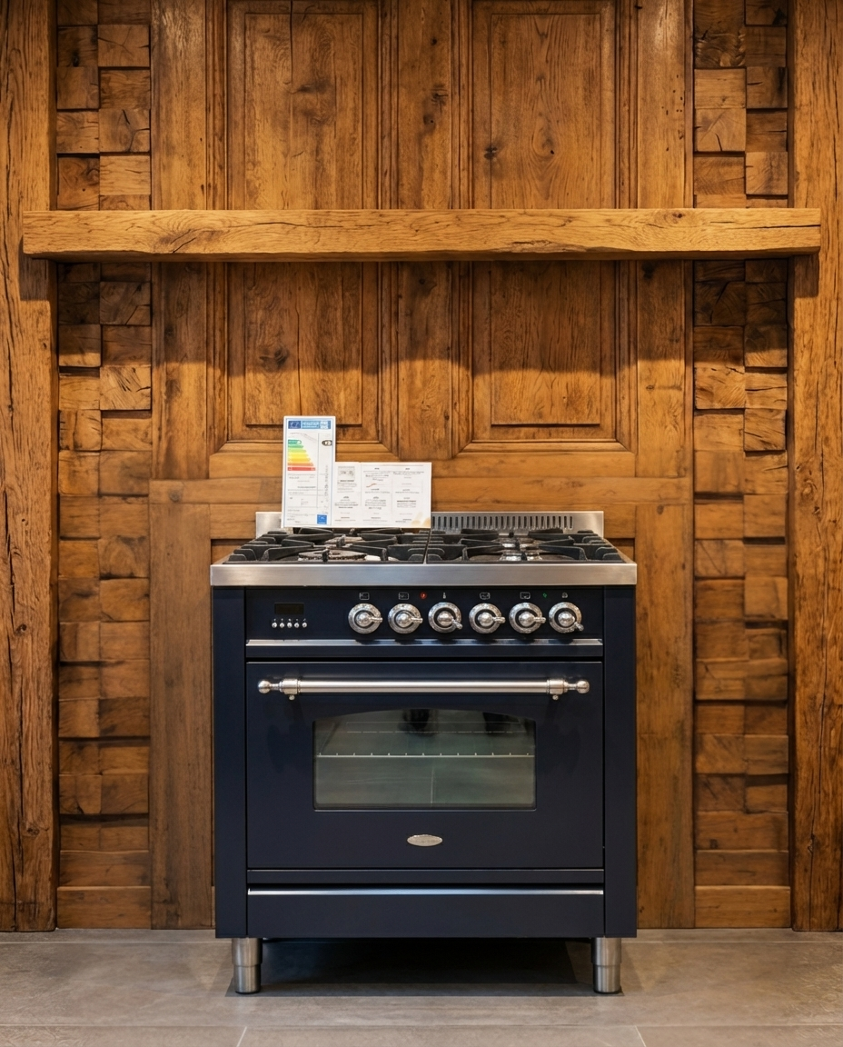 Boretti Gas · 4-pits met Wokbrander · Antraciet Messing · 70cm