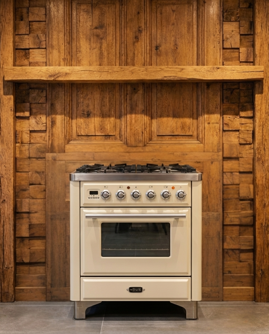 Boretti Majestic Gas · 4-pits met Wokbrander · Gasoven met Grill · Crème · 70cm