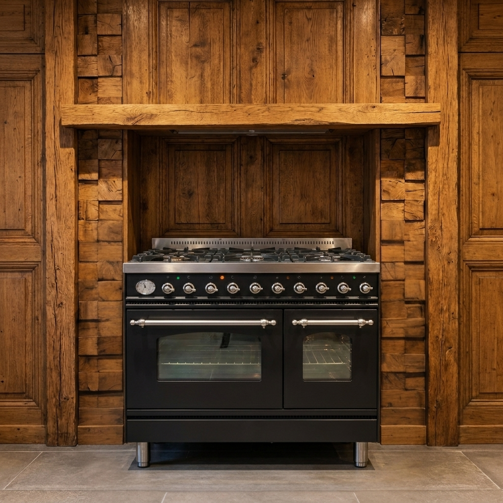 Boretti · Antraciet · 90cm · 6-pits Messing · Dubbele oven