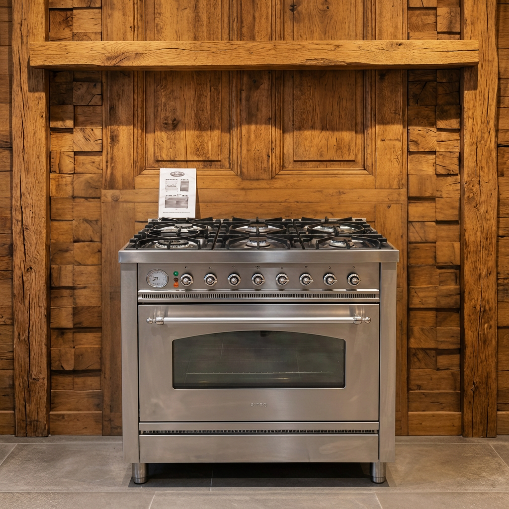 Boretti · RVS · 90cm · 6-pits Messing ·