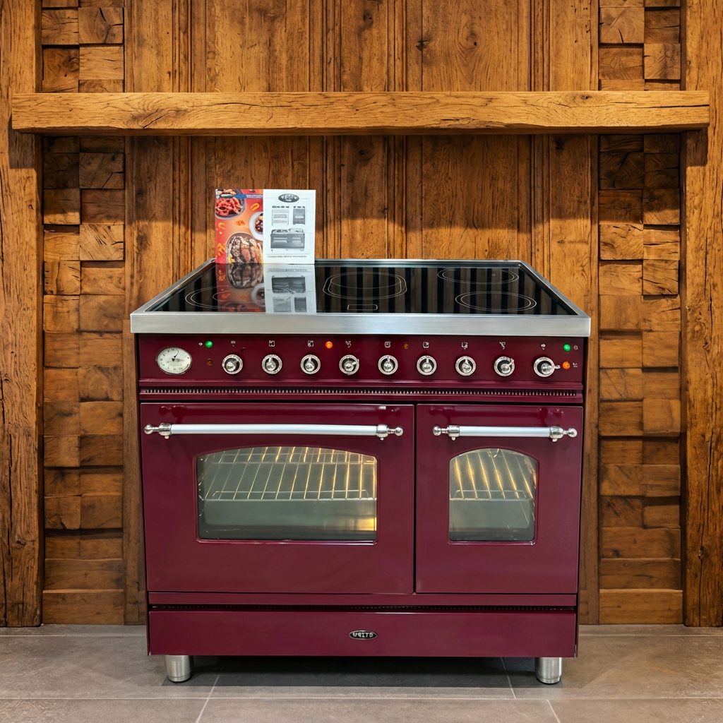 Boretti · Bordeaux Rood · Keramisch · 90cm · 5 Zones