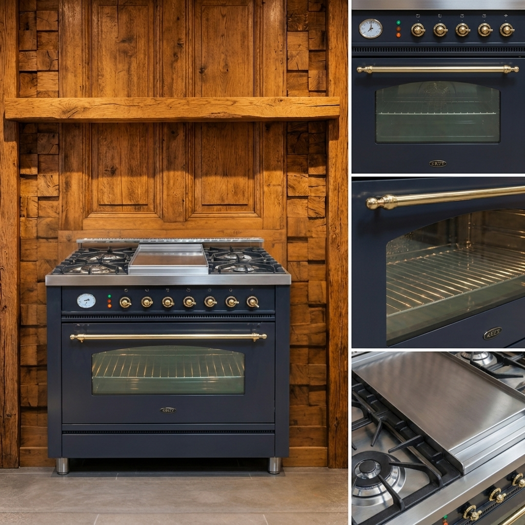 Boretti · Antraciet & Messing · 90cm · 5-pits Messing