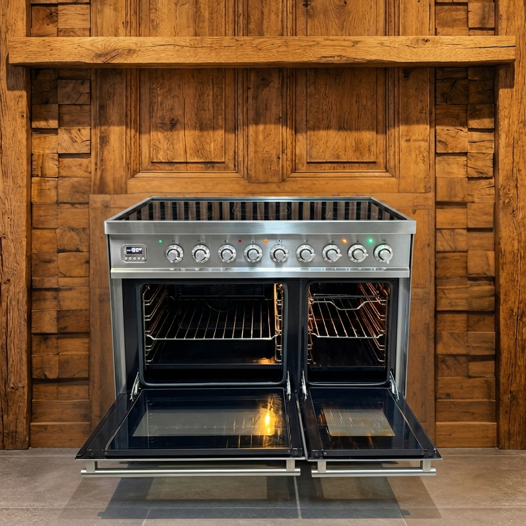 Boretti Como · Keramisch 300° · RVS · 90cm · Dual Oven met Draaispit