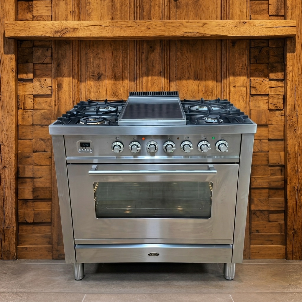 Boretti · RVS · 90cm · 5-pits Messing