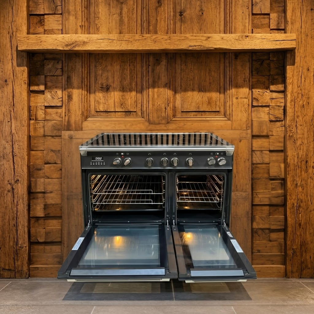 M-System MFCDI94AN · Antraciet · 90cm · Inductie 4-zones met Booster · Dual Oven