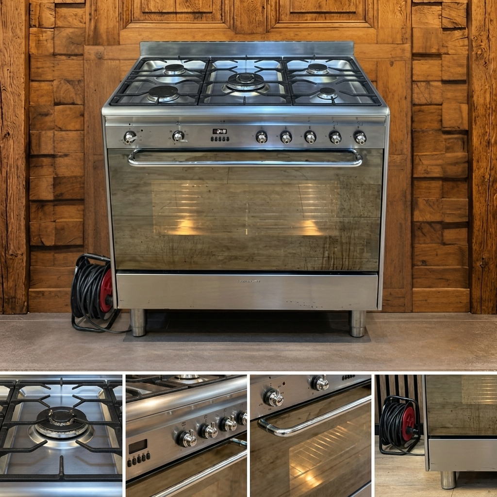 Smeg · RVS · 90cm · 5-pits Gas met Multifunctionele Oven