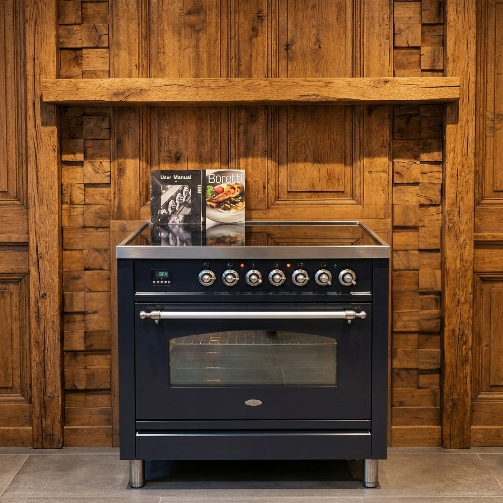 Boretti · Antraciet · 90cm · Keramisch 5 zones met Dual-Zones