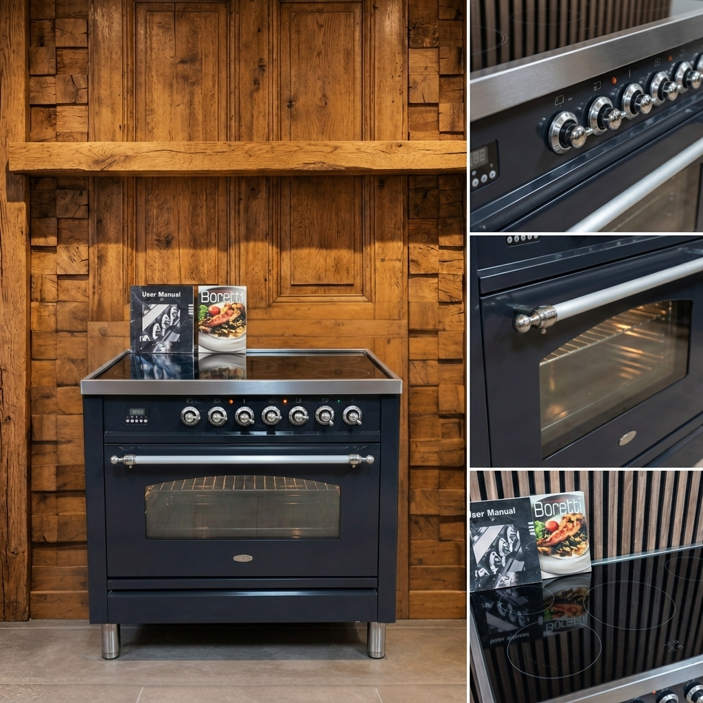 Boretti · Antraciet · 90cm · Keramisch 5 zones met Dual-Zones