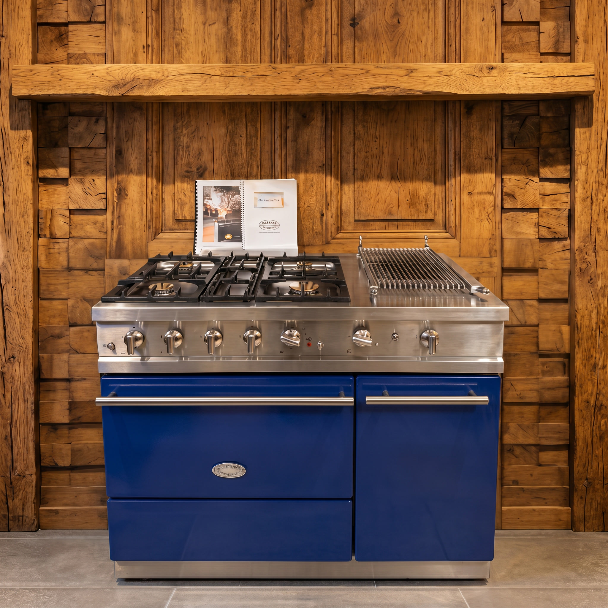 Lacanche · Diepblauw Email met Chroom · 110cm