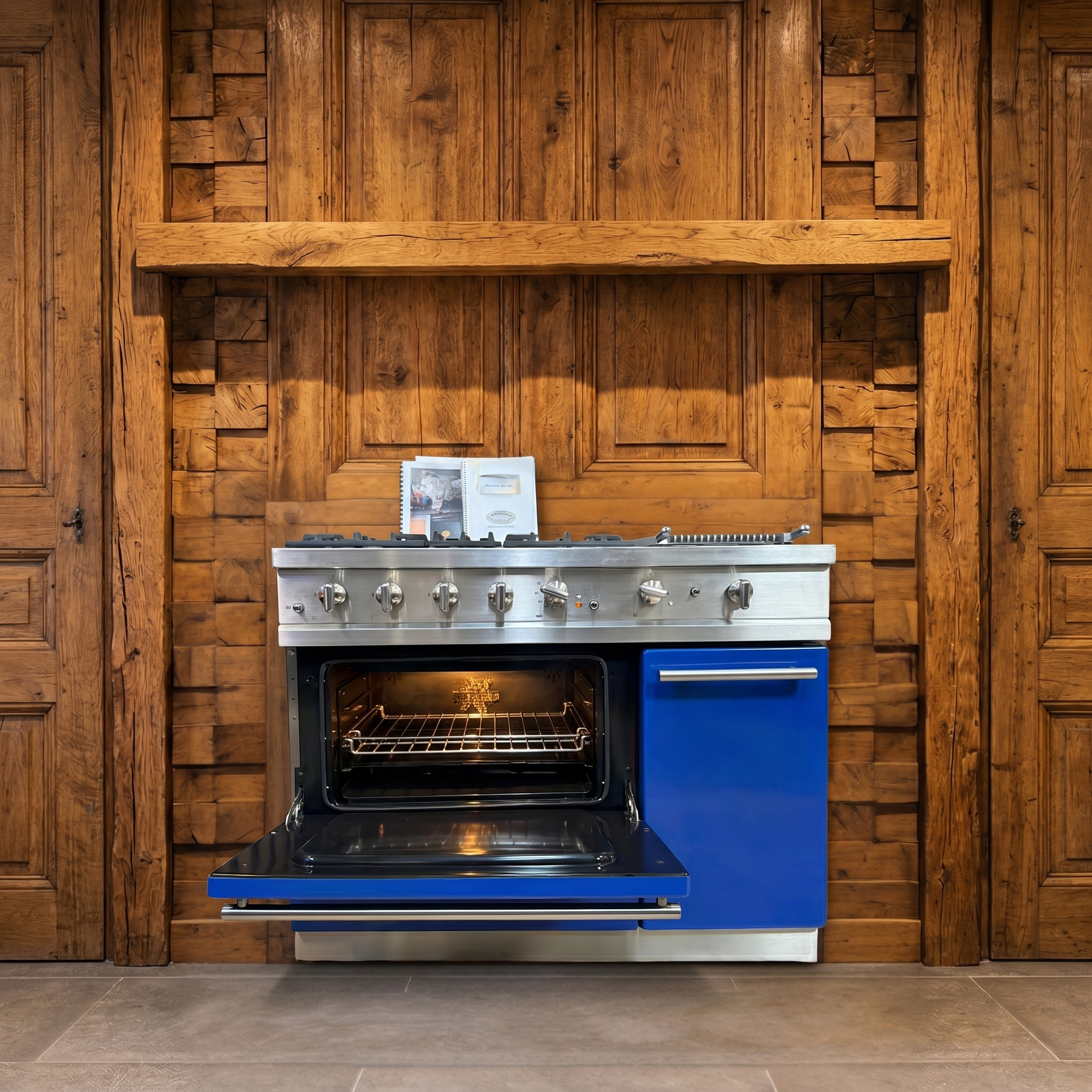 Lacanche · Diepblauw Email met Chroom · 110cm