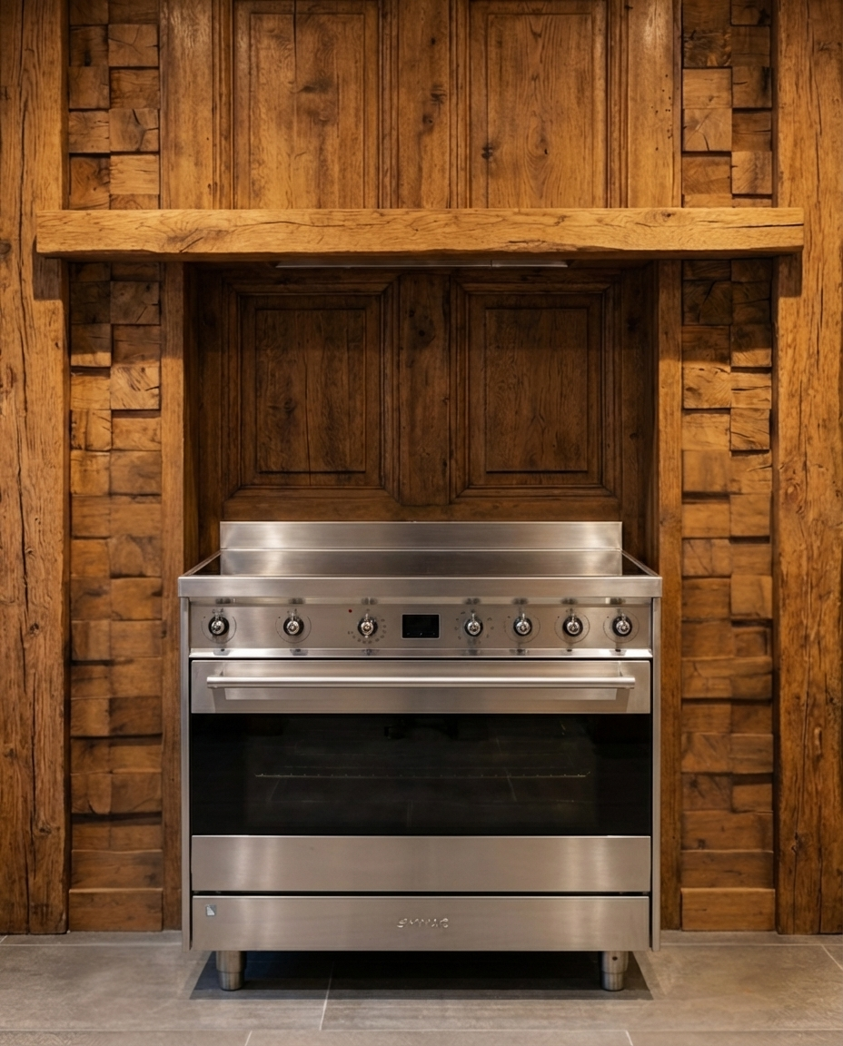 Smeg Inductie Fornuis · 90cm · 5 Zones · Enkele Oven · Volledig RVS