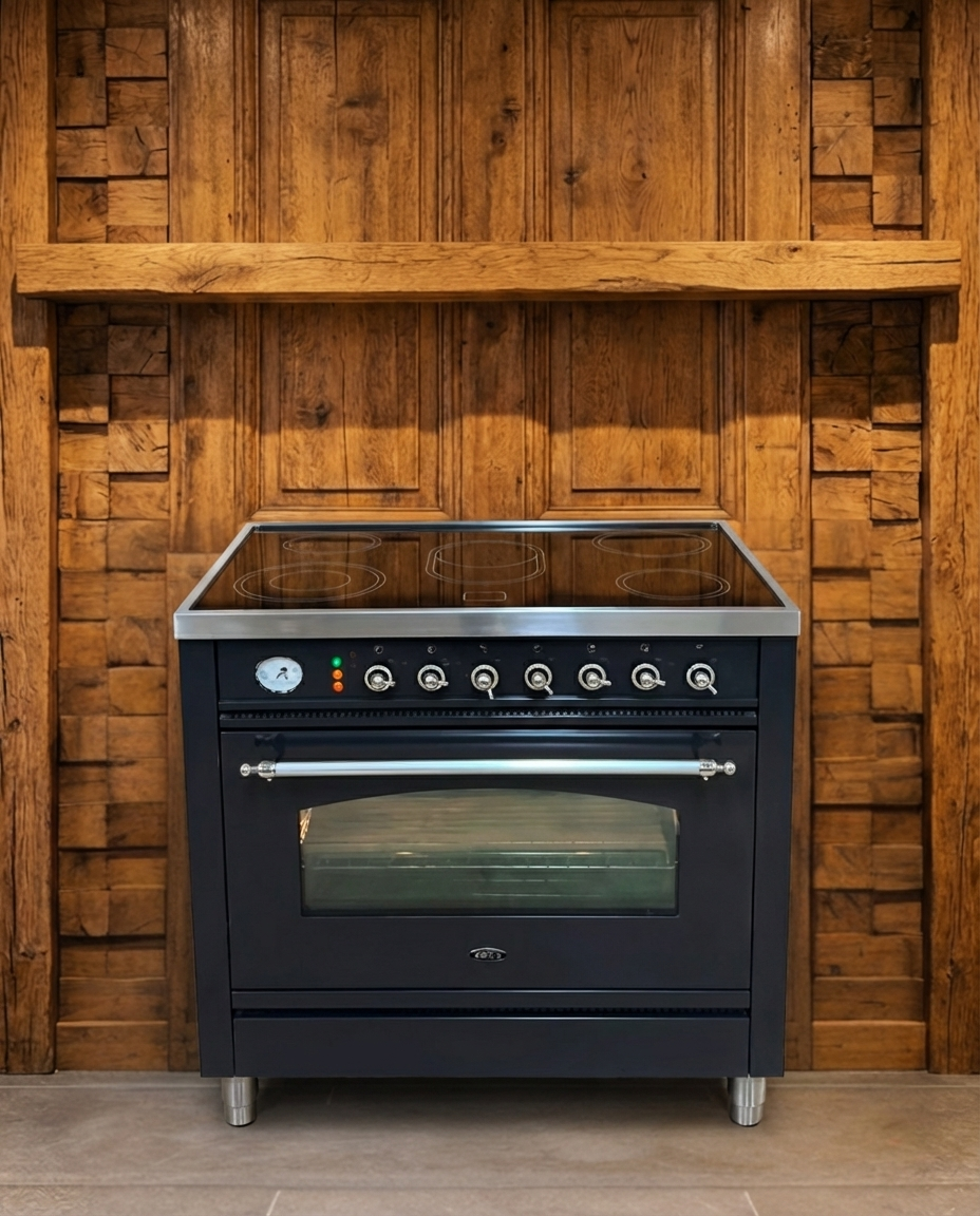 Boretti Keramisch Fornuis · 90cm · 5 Zones · Enkele Oven In meerdere kleuren
