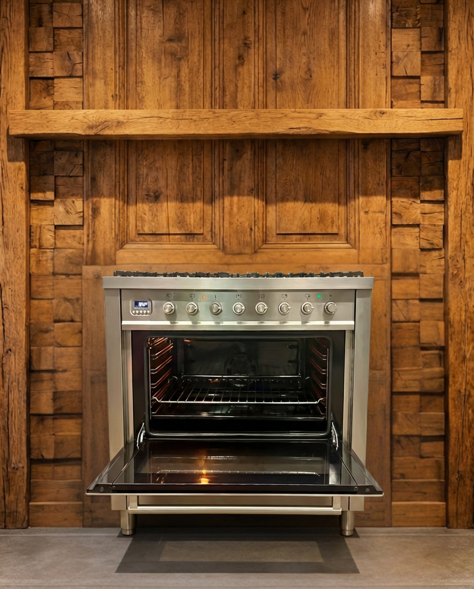 Boretti Gas · 6-pits met Wokbrander · 90cm · RVS