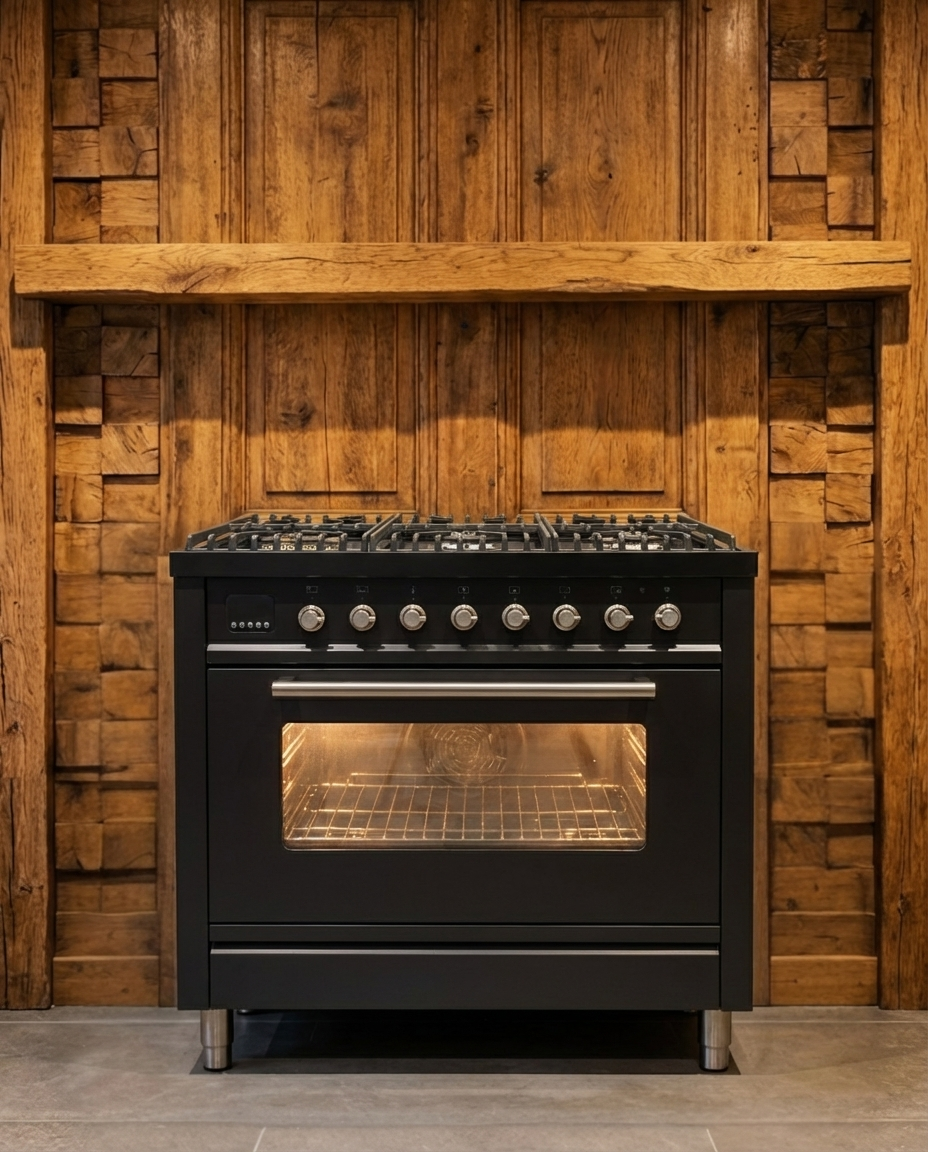 Boretti Gas · 6-pits · 300°C Oven · Mat Antraciet  · 90cm