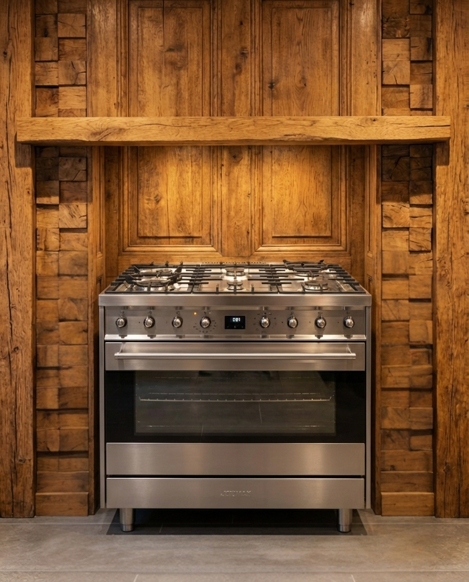 Smeg Gas · 6-pits · Multifunctionele Oven · Vapor Clean · RVS · 90cm