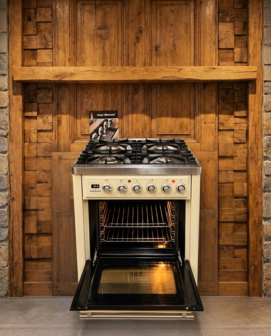 Boretti Majestic Gas · 4-pits met Wokbrander · Gasoven met Grill · Crème · 70cm