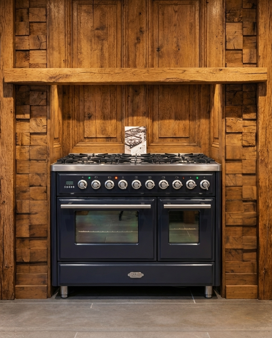 Boretti Majestic Gas · 6-pits met Dubbele Wokbrander · Antraciet · 100cm