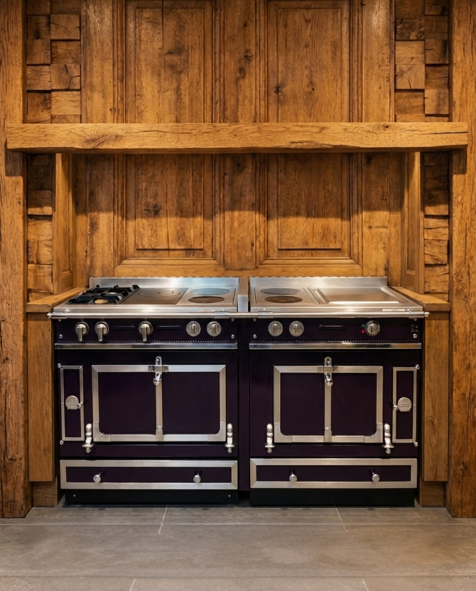 La Cornue · 3-pits + Coupe de Feu + 4 Zones · Koepeloven · Paarskleurig · 180cm