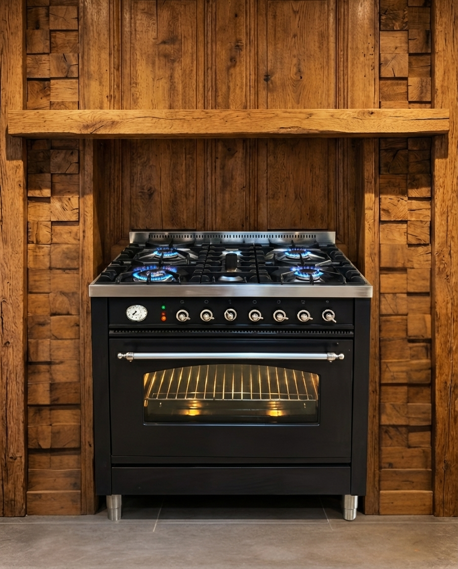 Boretti Gas · 5-pits · Multifunctionele Oven · Antraciet · 90cm