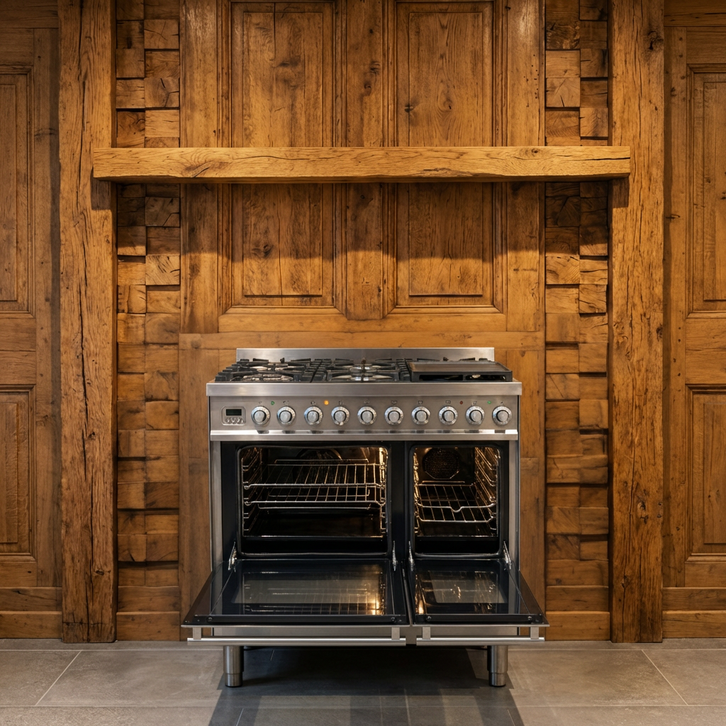 Boretti · RVS · 90cm · 6-pits Messing (incl. Wokbrander)