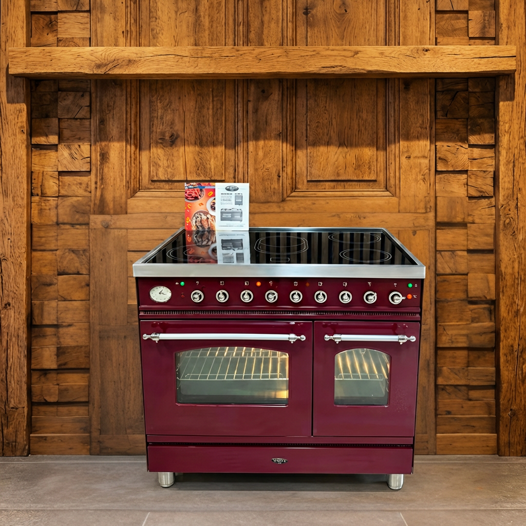 Boretti · Bordeaux Rood · Keramisch · 90cm · 5 Zones