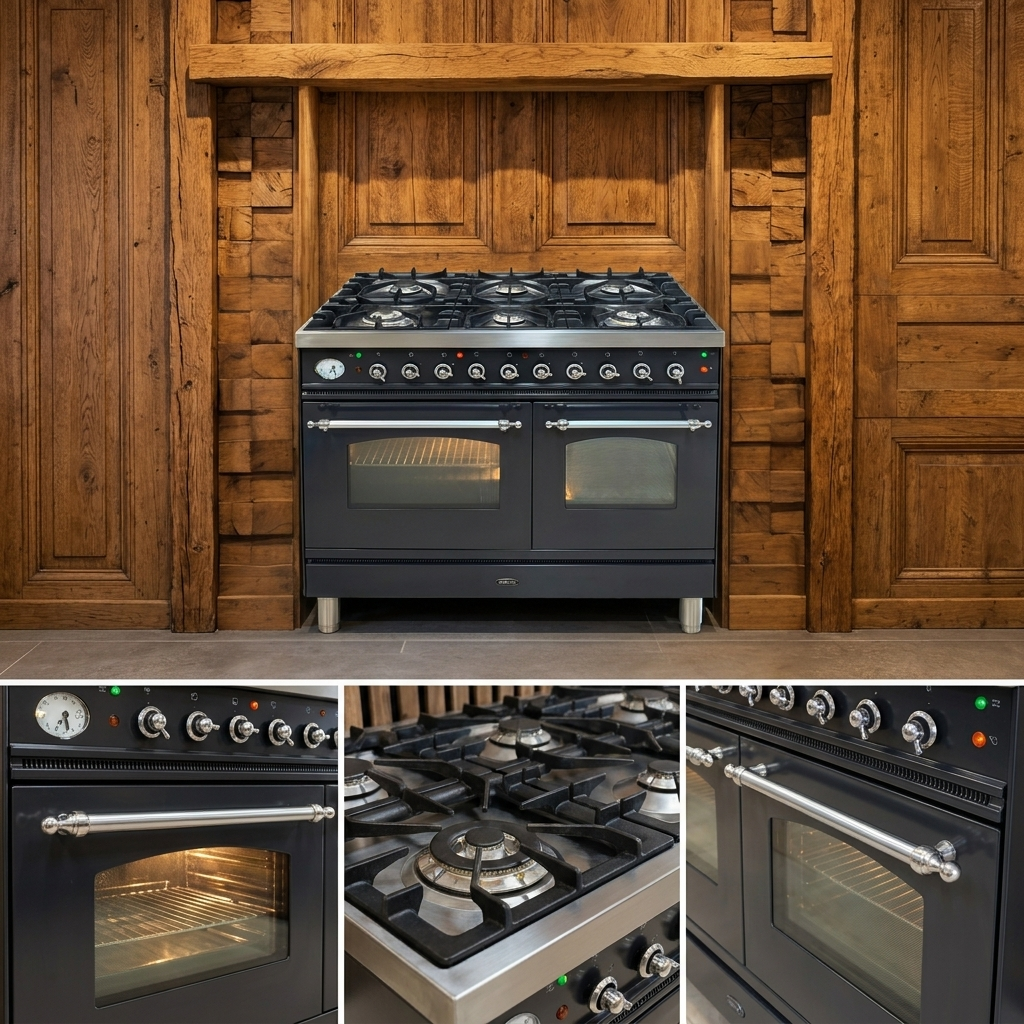 Boretti · Antraciet · 100cm · 6-pits Messing