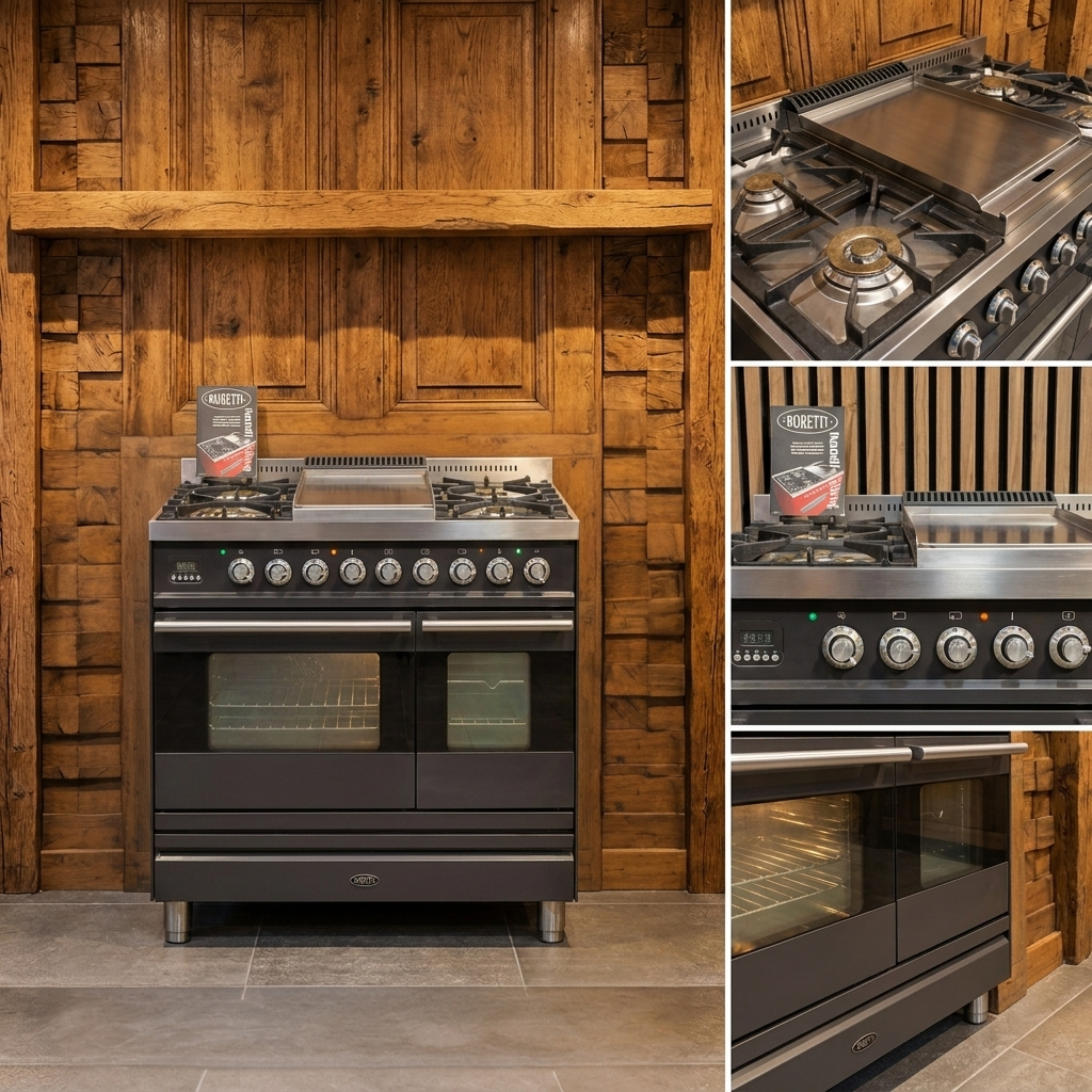 Boretti · Antraciet · 90cm · 5-pits Messing