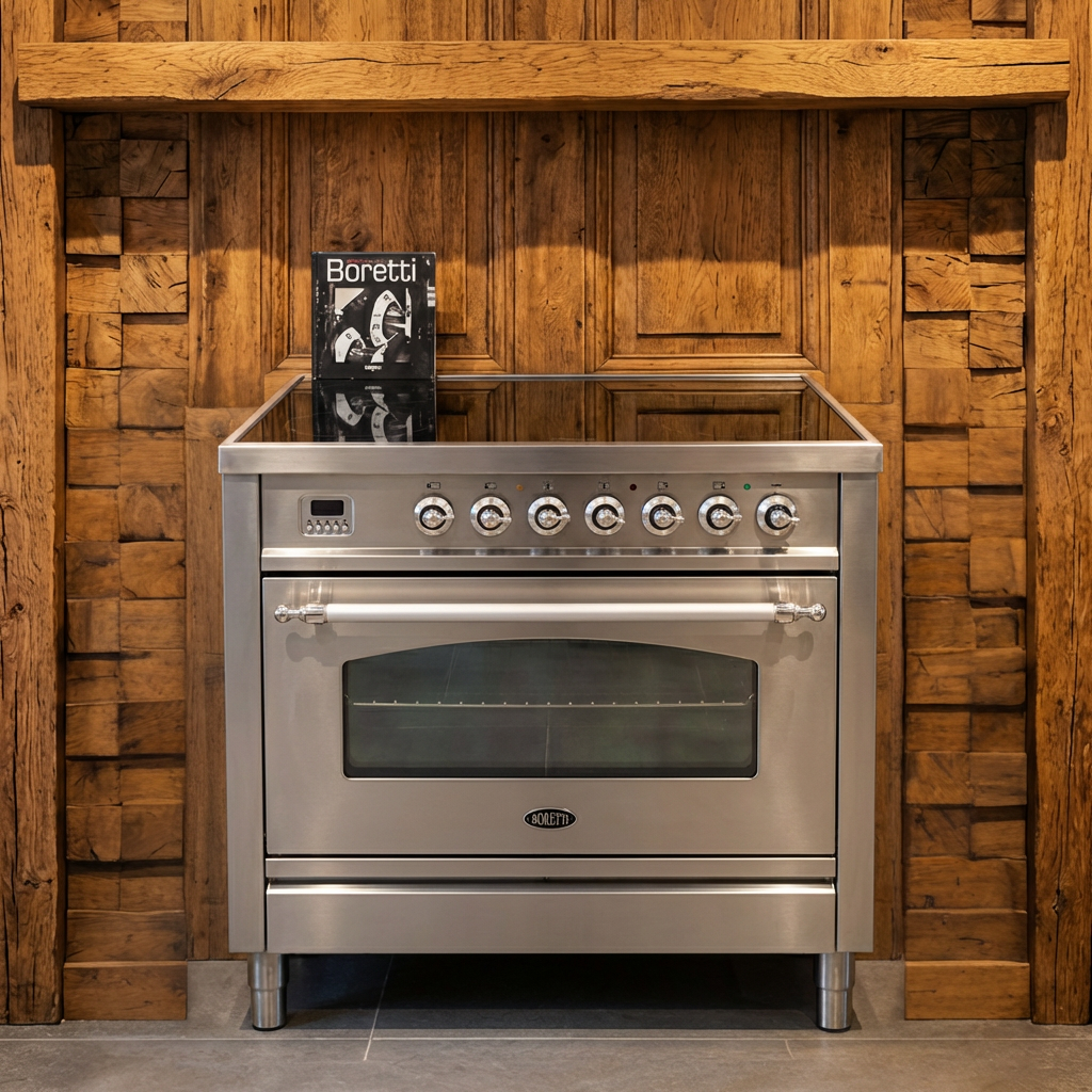 Boretti Inductie · RVS · 90cm · 5 Zones met Booster · Multifunctionele Oven