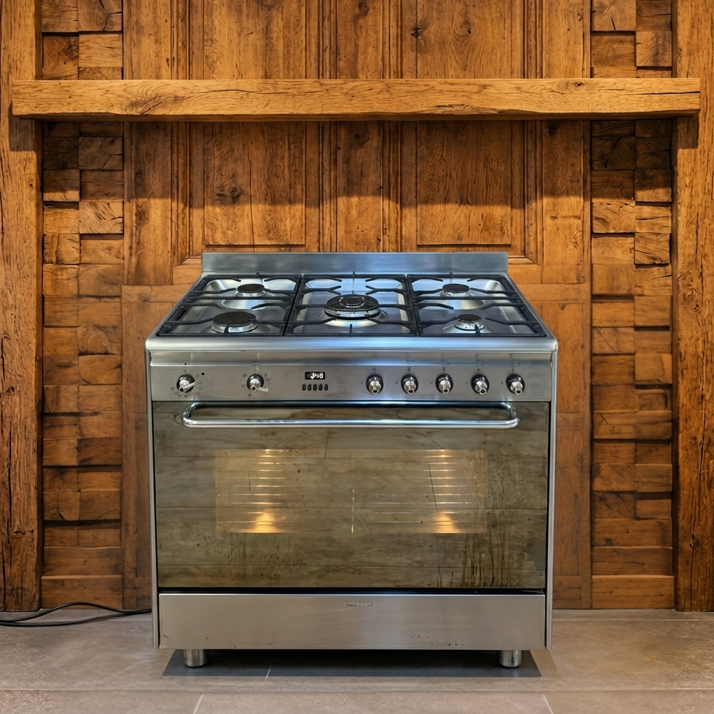 Smeg · RVS · 90cm · 5-pits Gas met Multifunctionele Oven