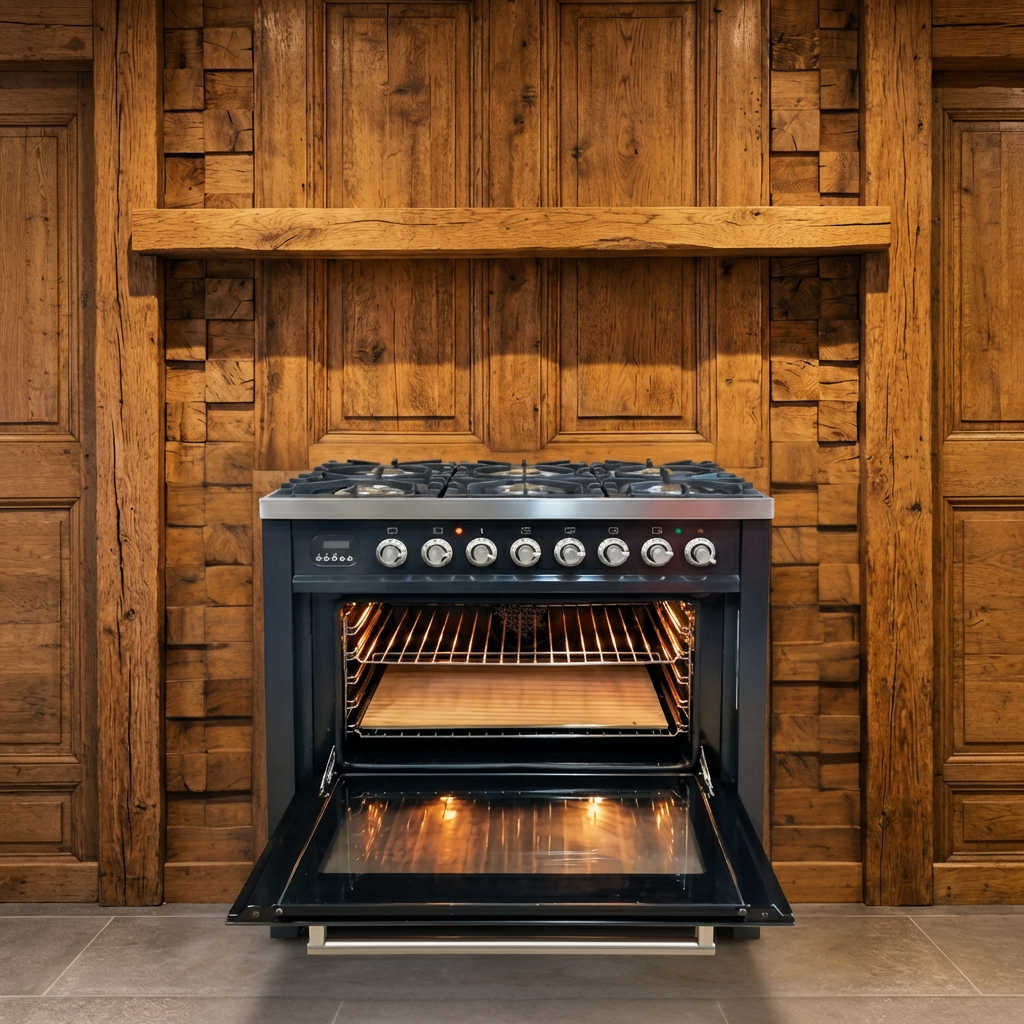 Boretti · Antraciet met RVS · 90cm · 6-pits Messing met Wokbrander · Inclusief Pizzasteen & Grillplaat