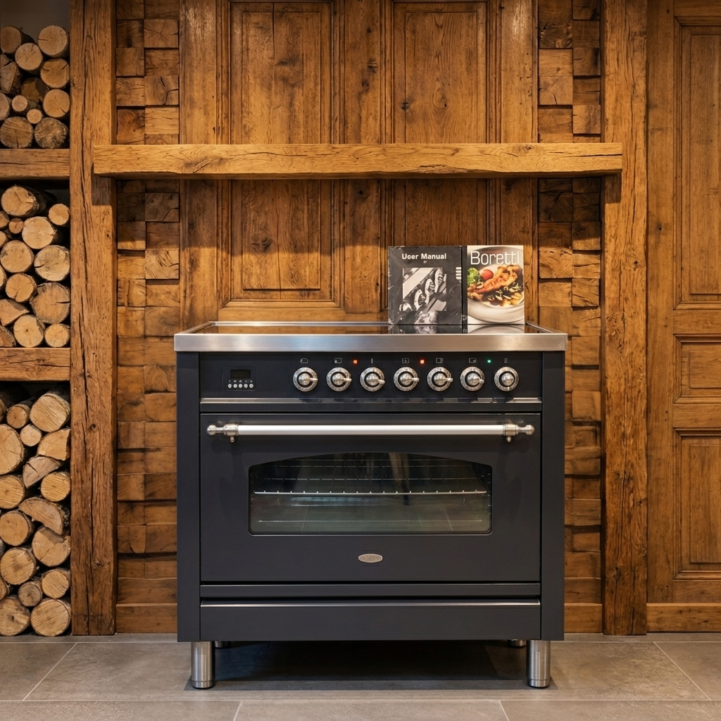 Boretti · Antraciet · 90cm · Keramisch 5 zones met Dual-Zones