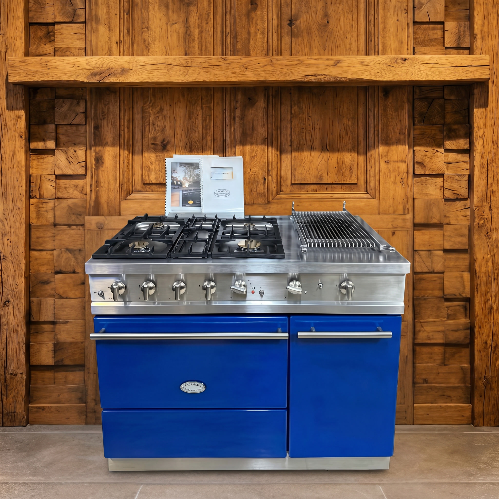 Lacanche · Diepblauw Email met Chroom · 110cm