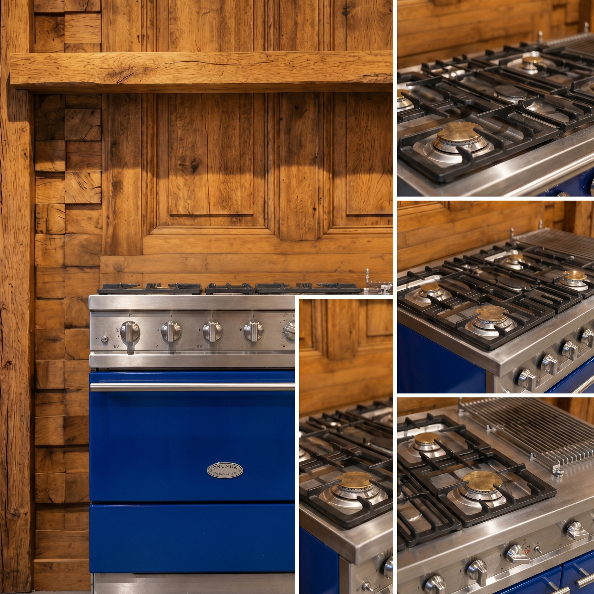 Lacanche · Diepblauw Email met Chroom · 110cm