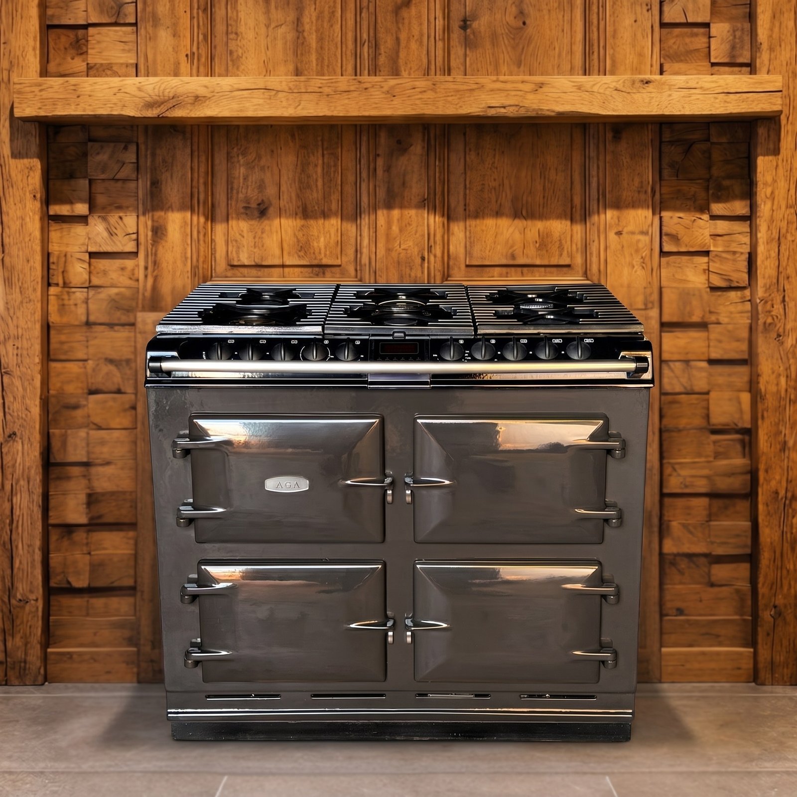 AGA Six - Four · 100 cm · 6-pits · 4 ovens · Antraciet
