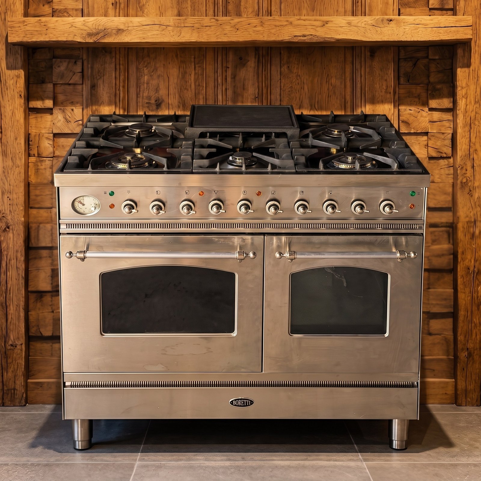 Boretti · 100 cm · 6-pits · 2 ovens · RVS