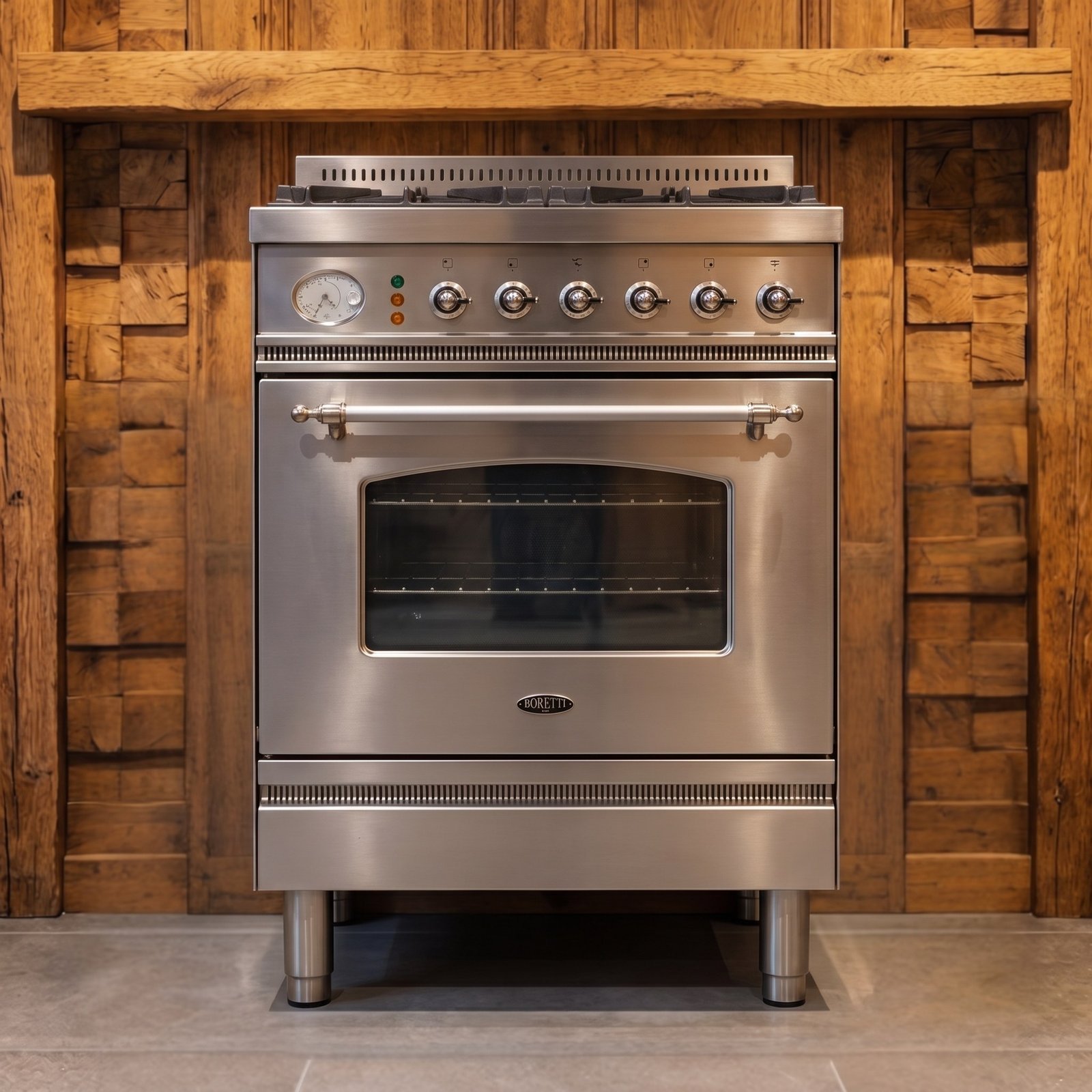 Boretti · 60 cm · 4-pits · 1 oven · RVS