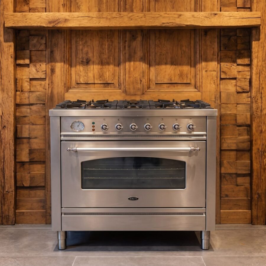 Boretti · 90 cm · 5-pits · 1 oven · RVS