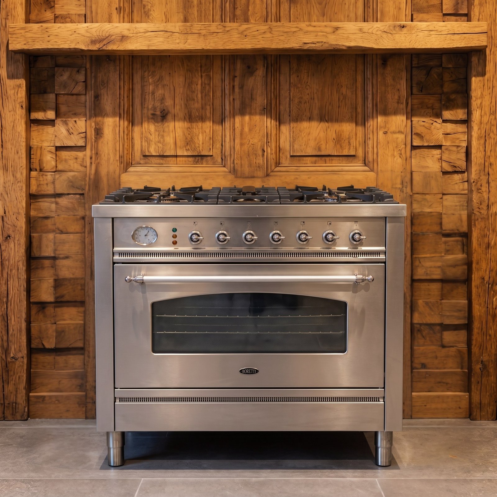 Boretti · 90 cm · 5-pits · 1 oven · RVS