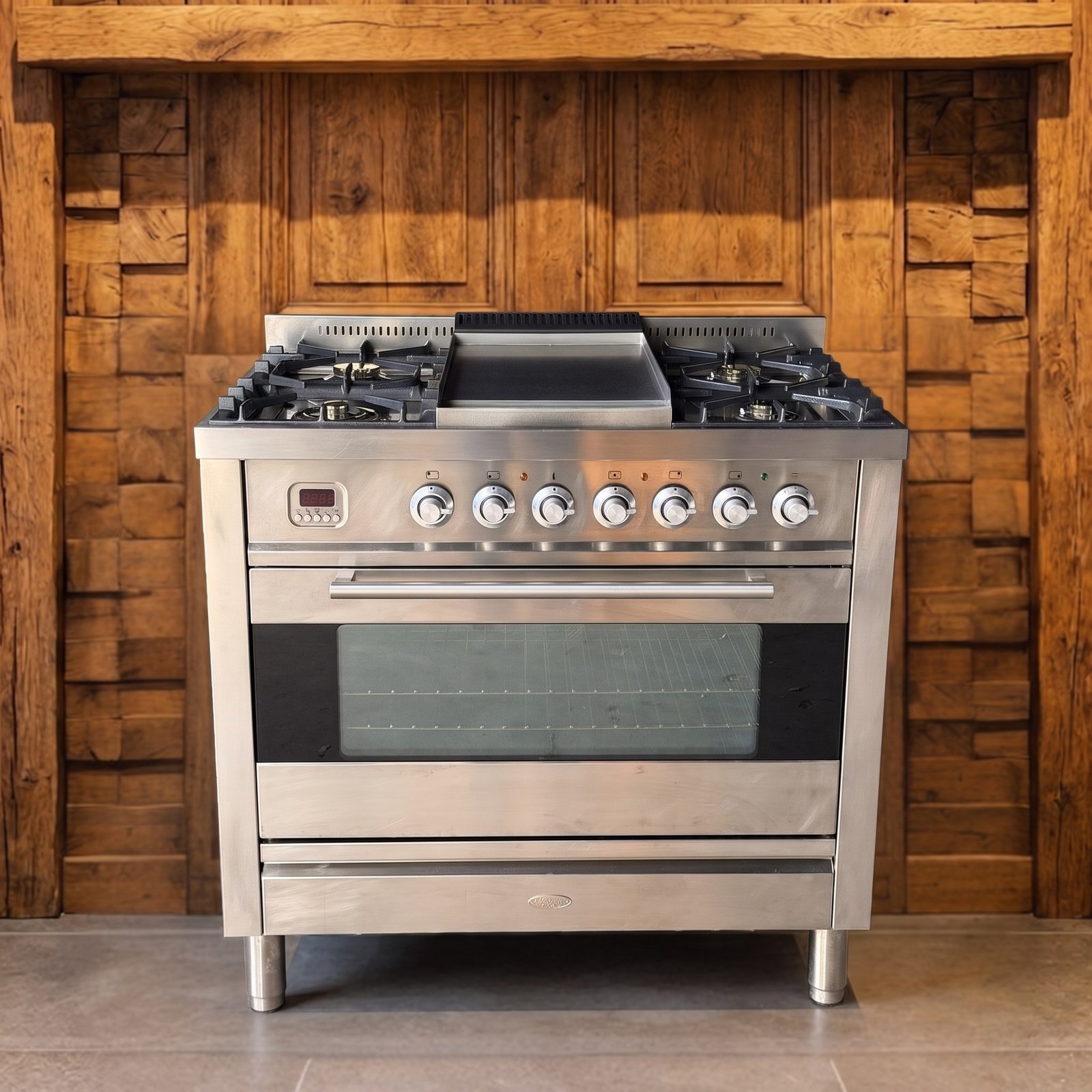 Boretti · 90 cm · 5-pits · 1 oven · RVS