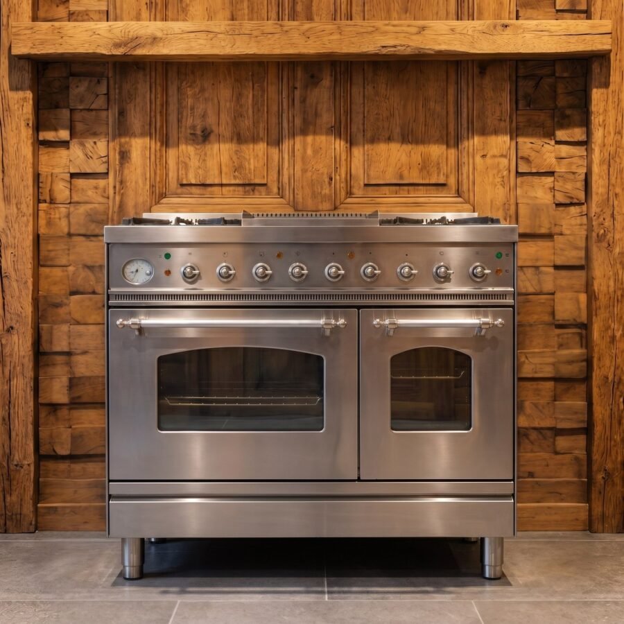 Boretti · 90 cm · 5-pits · 2 ovens · RVS