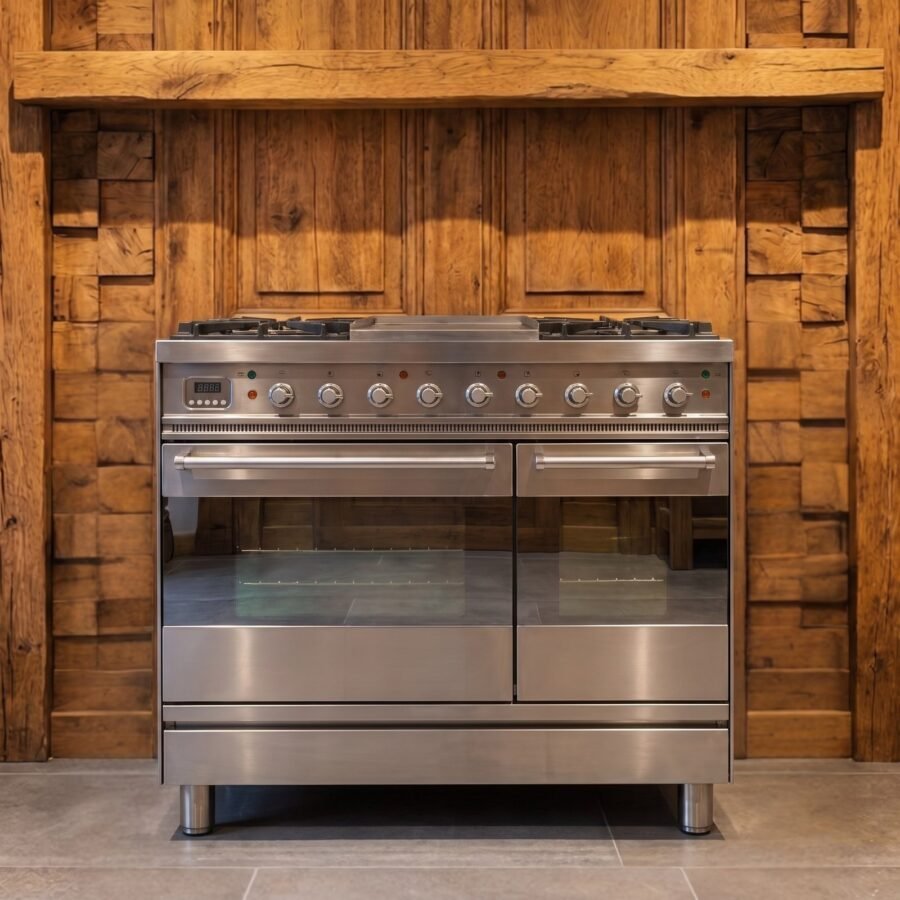 Boretti · 90 cm · 5-pits · 2 ovens · RVS