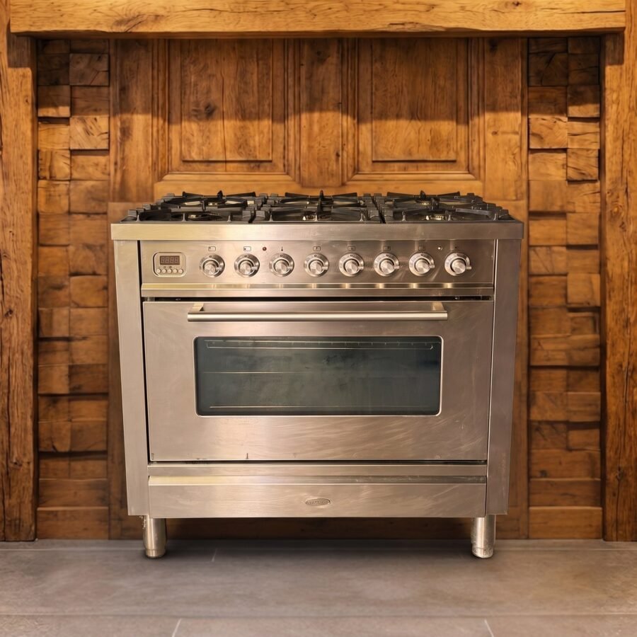 Boretti · 90 cm · 6-pits · 1 oven · RVS