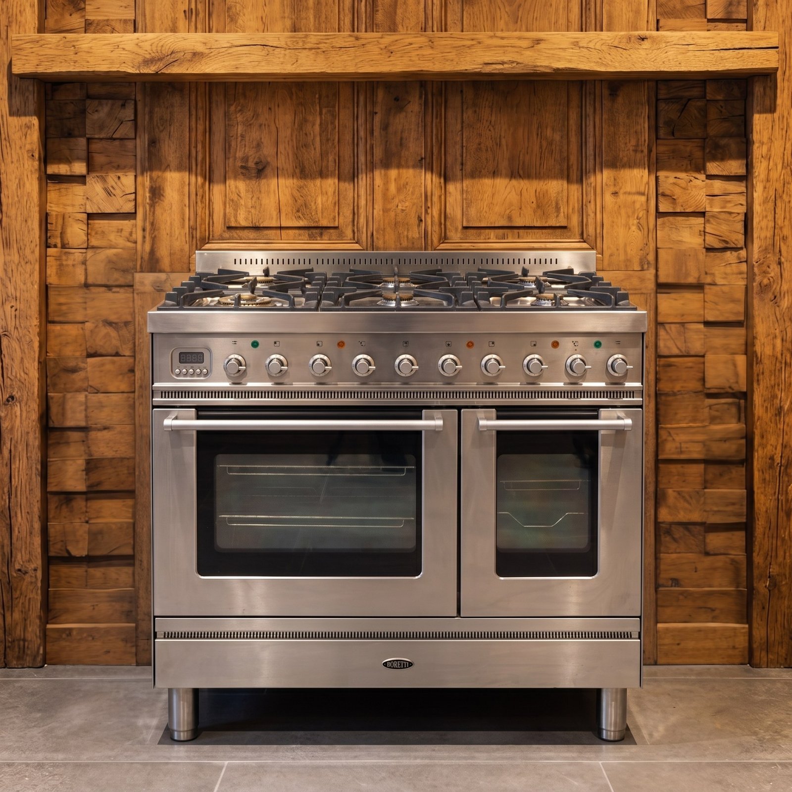 Boretti · 90 cm · 6-pits · 2 ovens · RVS