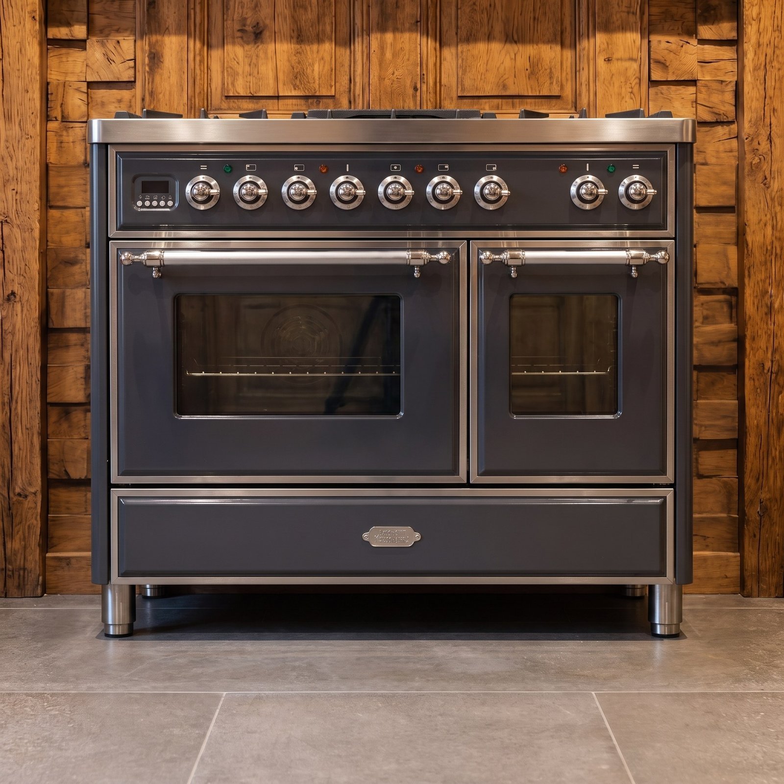 Boretti Majestic · 100 cm · 5-pits · 2 ovens · Antraciet