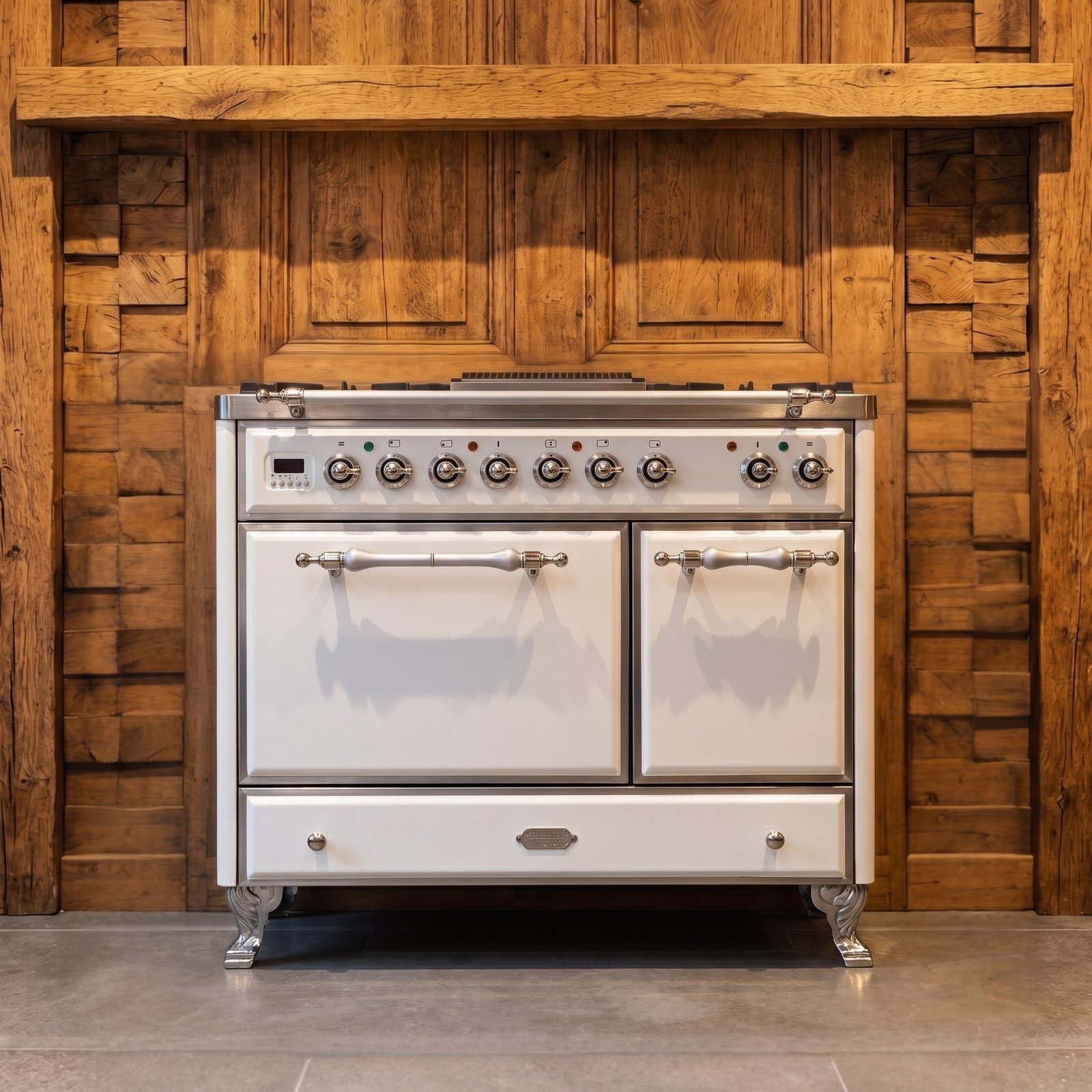 Boretti Majestic · 100 cm · 5-pits · 2 ovens · Wit