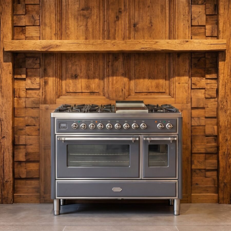 Boretti Majestic · 120 cm · 7-pits · 2 ovens · Antraciet